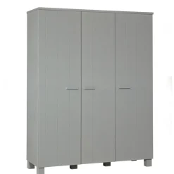 WOOOD Kledingkast Dennis Grijs - 158x202x55 cm