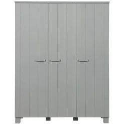 WOOOD Kledingkast Dennis Grijs - 158x202x55 cm