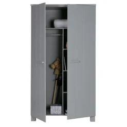 WOOOD Kledingkast Dennis Grijs - 111x202x55 cm