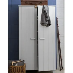 WOOOD Kledingkast Dennis Grijs - 111x202x55 cm