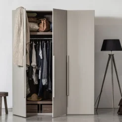 WOOOD Kledingkast Rens Grijs - 165x210x58 cm