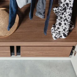 WOOOD Kledingkast Rens Grijs - 165x210x58 cm