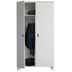 WOOOD Kledingkast Ties Wit - 111x202x55 cm