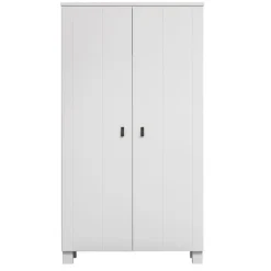 WOOOD Kledingkast Ties Wit - 111x202x55 cm