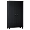 WOOOD Kledingkast Ties Zwart - 111x202x55 cm