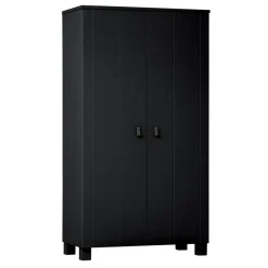 WOOOD Kledingkast Ties Zwart - 111x202x55 cm