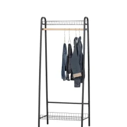 WOOOD Kledingrek Jovi Zwart - 70x167x41 cm