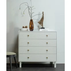 WOOOD Ladekast Madu Grijs - 94x91x52 cm