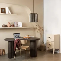 WOOOD Ladekast Merge Greige - 44x89x45 cm