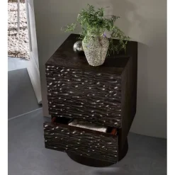 WOOOD Nachtkastje Crumble Bruin - 40x66x37 cm