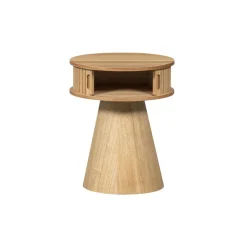 WOOOD Nachtkastje Karri Naturel - Ø 38 cm