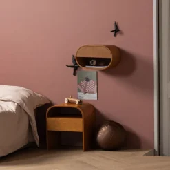 WOOOD Nachtkastje Momo Bruin - 40x45x34 cm