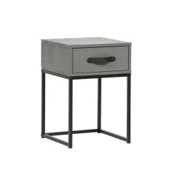 WOOOD Nachtkastje Morris Leem - 35x52x35 cm