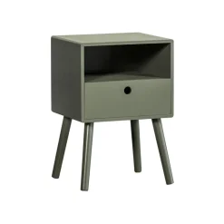 WOOOD Nachtkastje Ozzy Groen - 36x53x30 cm