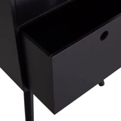 WOOOD Nachtkastje Ozzy Zwart - 36x75x30 cm