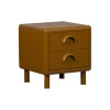 WOOOD Nachtkastje Rune Honinggeel - 42x45x42 cm