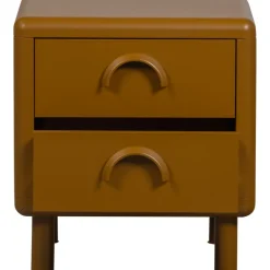 WOOOD Nachtkastje Rune Honinggeel - 42x45x42 cm