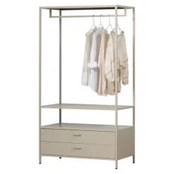 WOOOD Open Kledingkast Ferris Zand - 100x185x54 cm