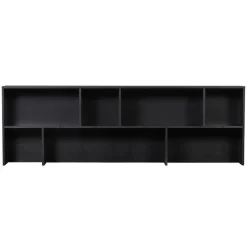 WOOOD Opzetkast New Gravure Zwart - 200x65x30 cm