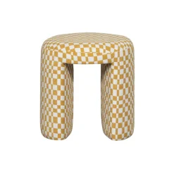 WOOOD Poef Charlie Oker - Ø 45 cm