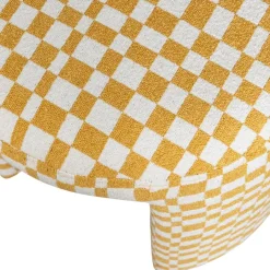 WOOOD Poef Charlie Oker - Ø 45 cm