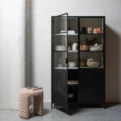 WOOOD Poef Charlie Oranje - Ø 45 cm