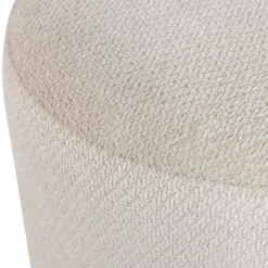 WOOOD Poef Islen Beige - Ø 39 cm