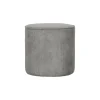 WOOOD Poef Sara Grijs - Ø 46 cm