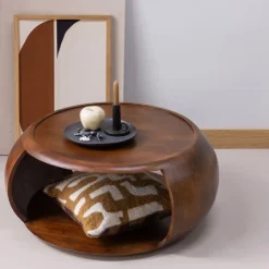 WOOOD Salontafel Cole Bruin - Ø 72 cm