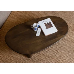 WOOOD Salontafel Roundly Bruin - 110x60 cm