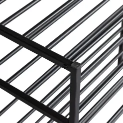 WOOOD Schoenenrek Ferro Zwart - 85x80x35 cm