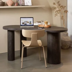 WOOOD Sidetable Maan Donkerbruin - 150x75x70 cm