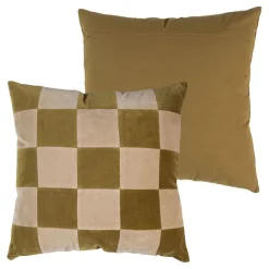 WOOOD Sierkussen Vola Groen / Terra - set 4 stuks