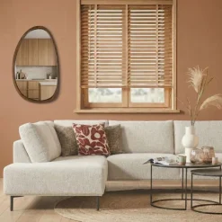 WOOOD Spiegel Leif Bruin - 38x64 cm