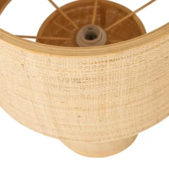 WOOOD Tafellamp Syro Beige - E27 - 55 cm hoog