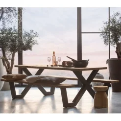 WOOOD Tafelpoot Picknicktafel Tablo Zwart