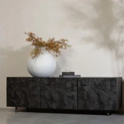 WOOOD TV-meubel Counter Zwart - 160x50x45 cm