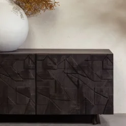 WOOOD TV-meubel Counter Zwart - 160x50x45 cm