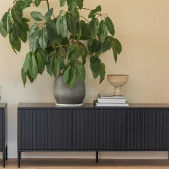 WOOOD TV-meubel New Gravure Zwart - 150x56x44 cm