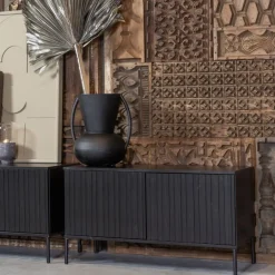 WOOOD TV-meubel New Gravure Zwart - 100x56x44 cm