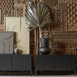 WOOOD TV-meubel New Gravure Zwart - 100x56x44 cm