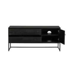 WOOOD TV-meubel Silas Zwart - 120x55x44 cm
