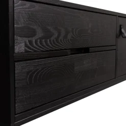 WOOOD TV-meubel Silas Zwart - 120x55x44 cm