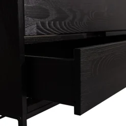 WOOOD TV-meubel Silas Zwart - 120x55x44 cm