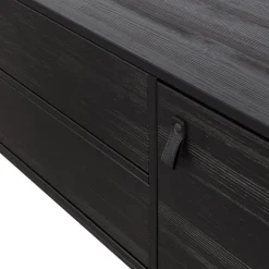 WOOOD TV-meubel Silas Zwart - 180x61x44 cm