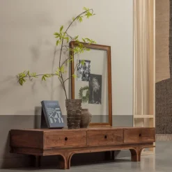 WOOOD TV-meubel Staes Bruin - 180x37x45 cm