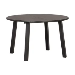 WOOOD Uitschuifbare Eettafel Lange Jan Zwart - 120/160/200x120 cm