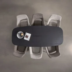 WOOOD Uitschuifbare Eettafel Arros Zwart - 180/220x90 cm