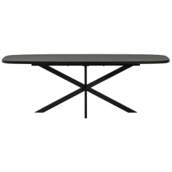 WOOOD Uitschuifbare Eettafel Arros Zwart - 180/220x90 cm