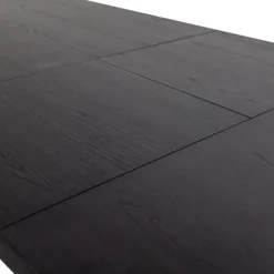 WOOOD Uitschuifbare Eettafel Arros Zwart - 180/220x90 cm